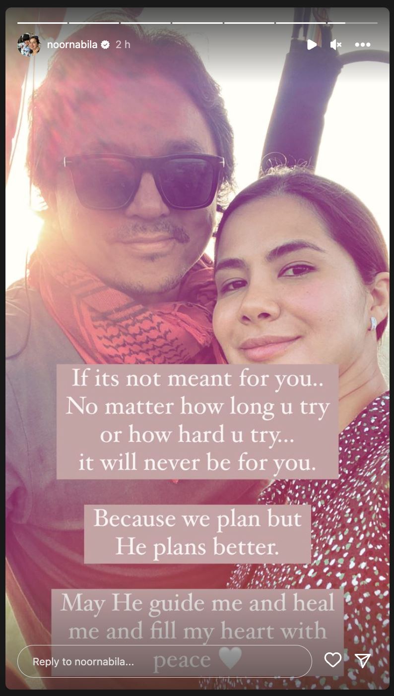 noor nabila dan engku emran sah bercerai talak satu, “ini semua takdir..”