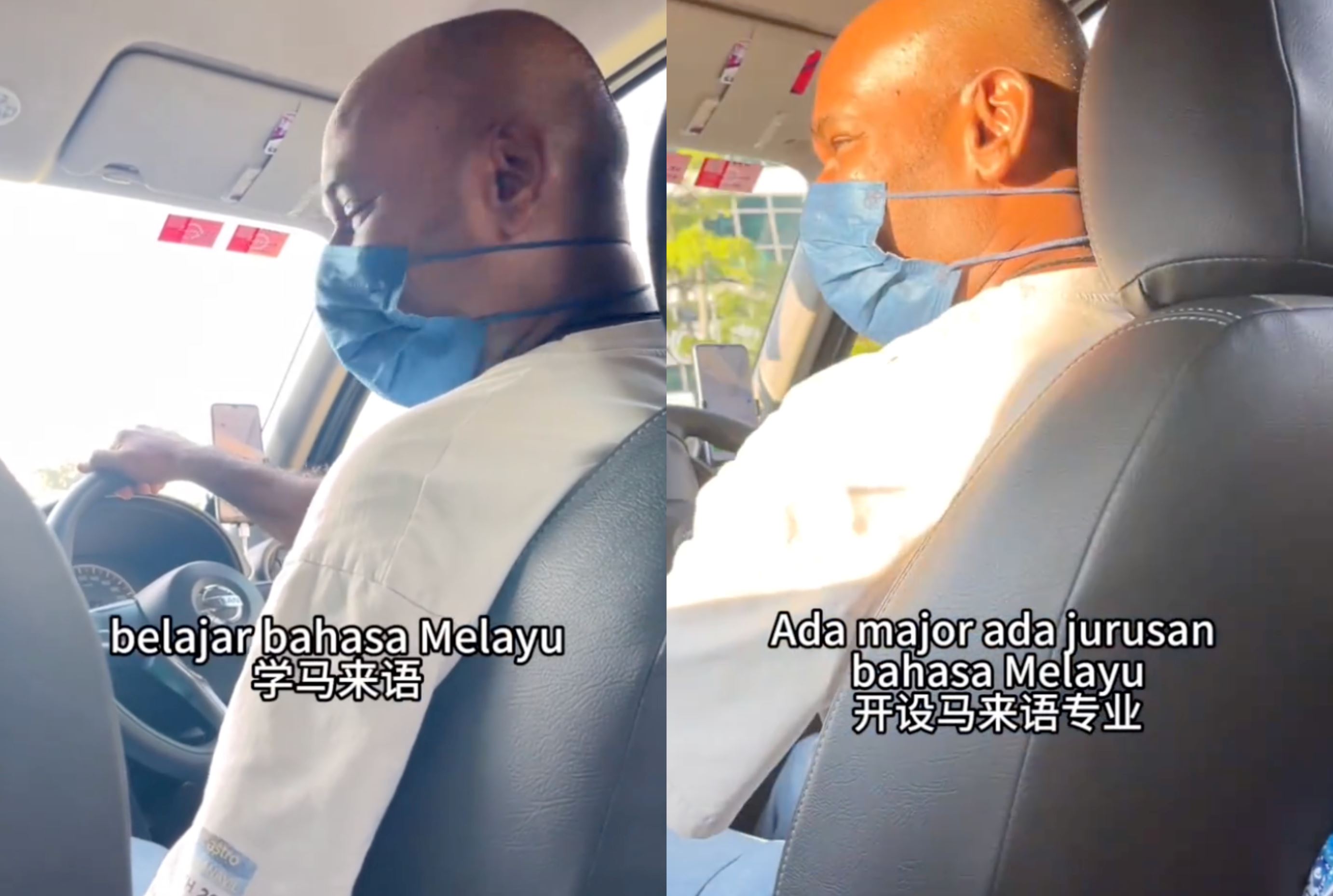 malaysian grab driver impresses chinese passenger with mandarin, receives surprise response in bahasa malaysia!