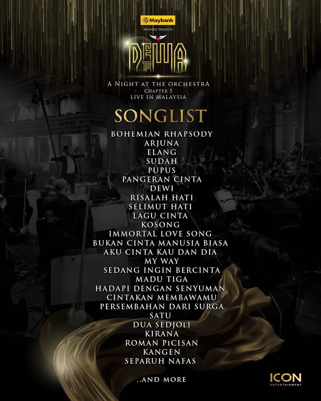 vokalis dewa 19, ahmad dhani puji orkestra malaysia