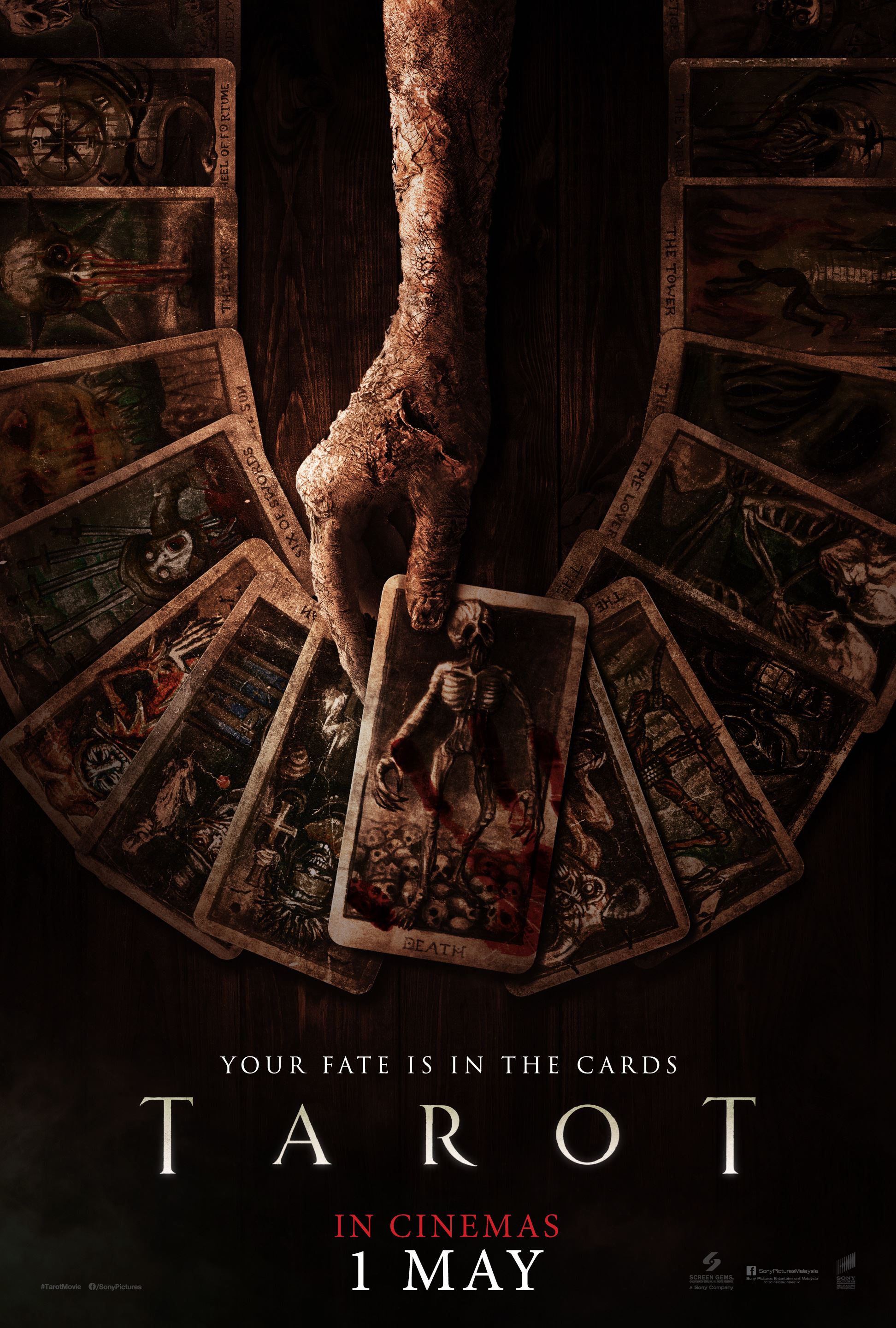 🇲🇾塔罗牌恐怖片《tarot》将在5月1日全马上映！