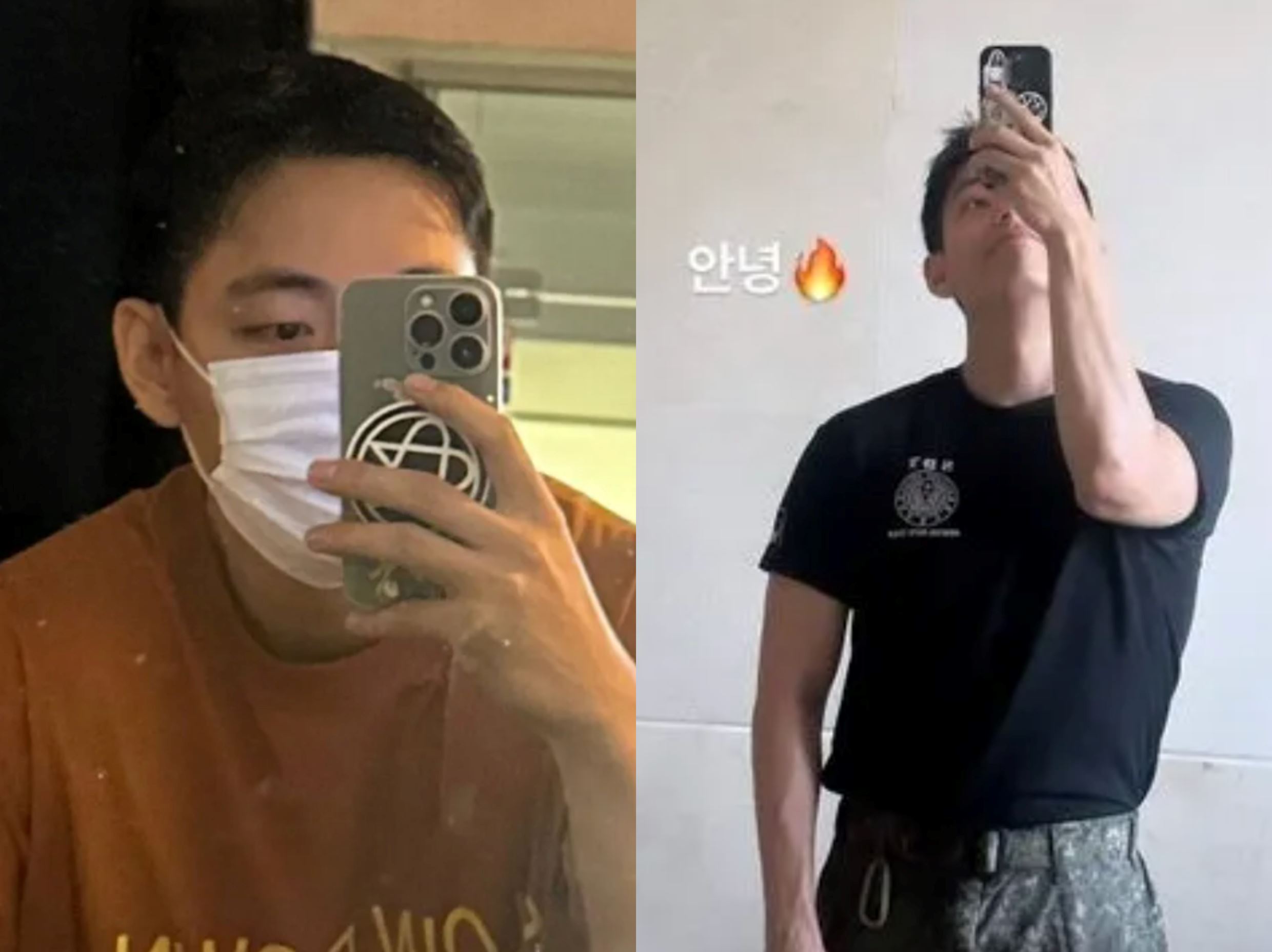 v from bts shares his post-enlistment weight journey, flaunting muscular physique to armys!