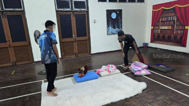 pelajar histeria, terkejut nampak ‘hantu’ iras kawan sendiri
