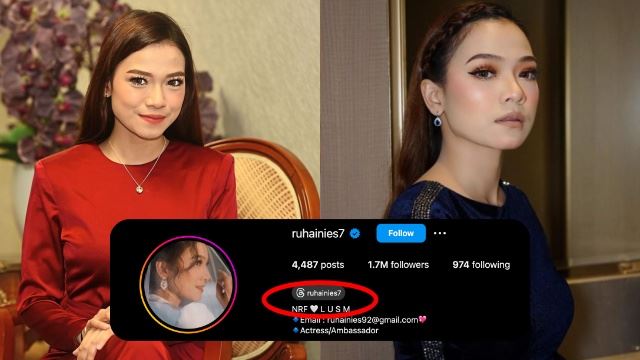 sarah yasmine berang ruhainies letak ‘nrf’, ‘lusm’ di profil instagram