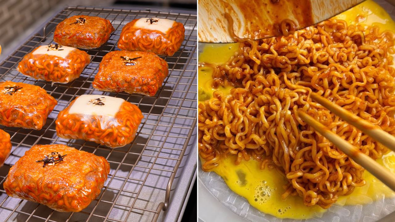 Korean noodles cooked in different styles