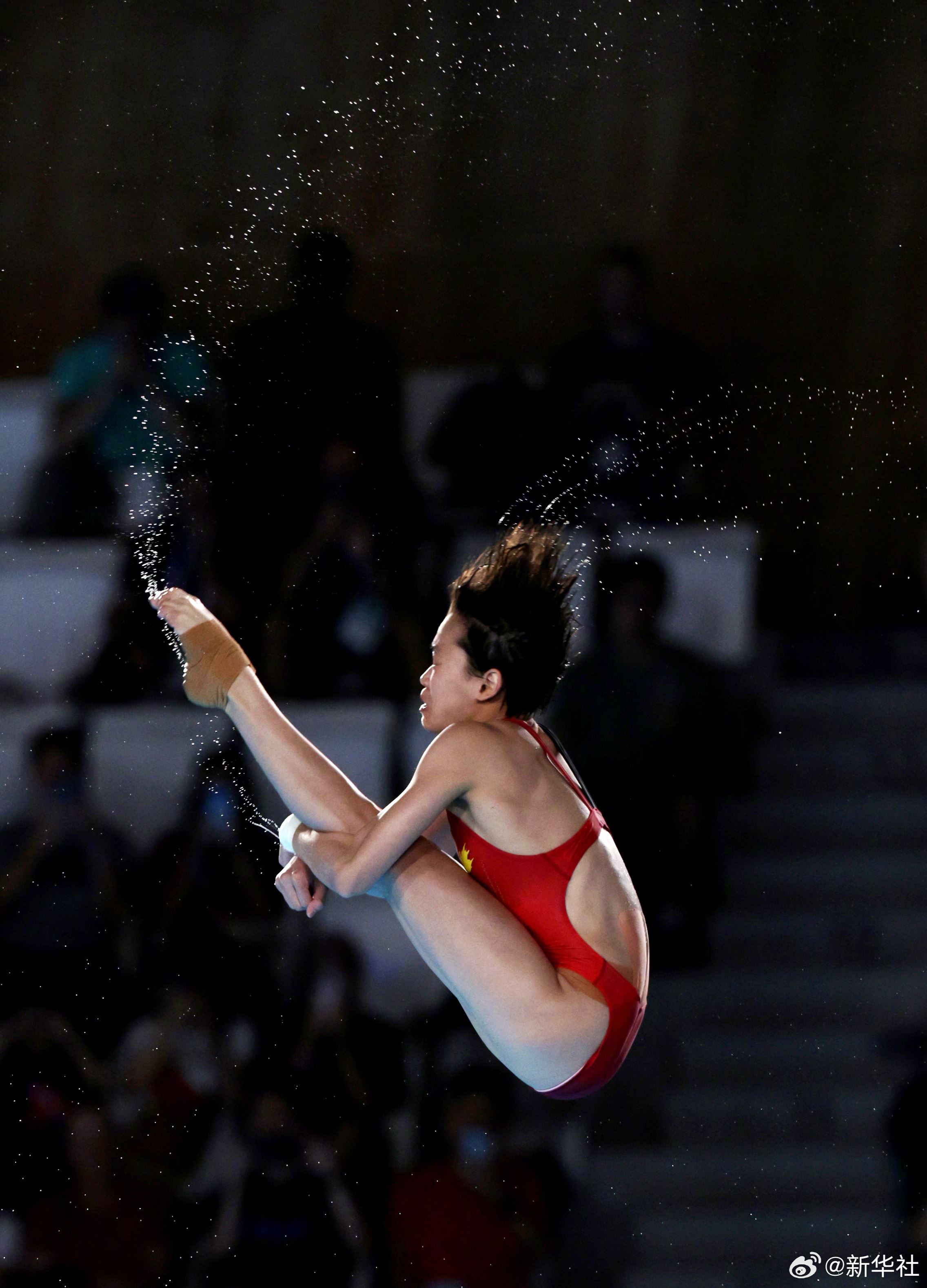 【视频】全红婵再现水花消失术❗跳水蝉联冠军🏆
