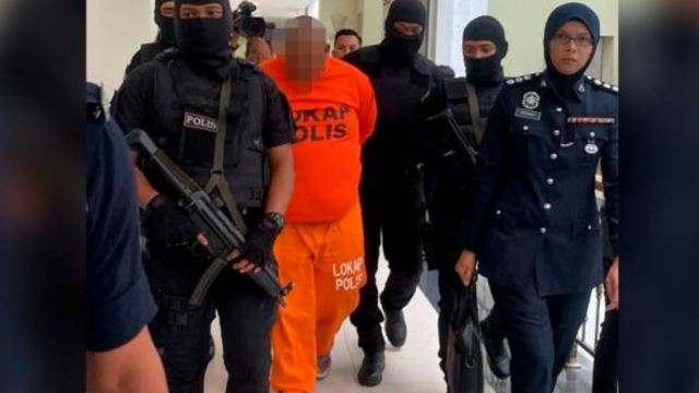 suspek bunuh tiga sekeluarga direman, ditahan merayau di bukit bintang