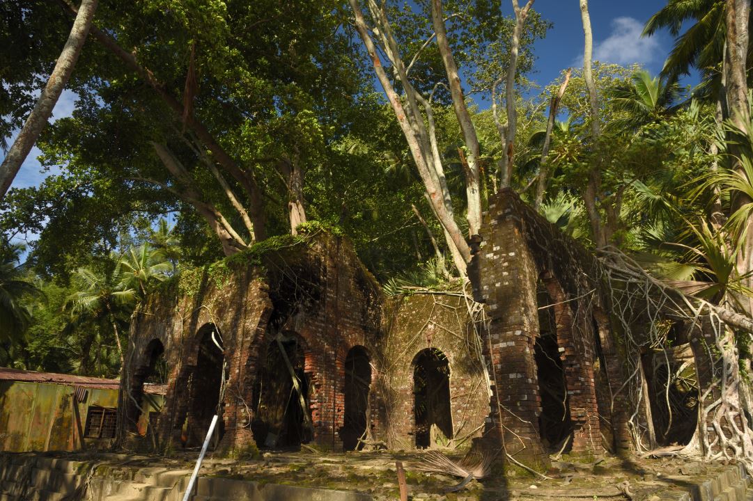 Colonial architecture at Ross Island