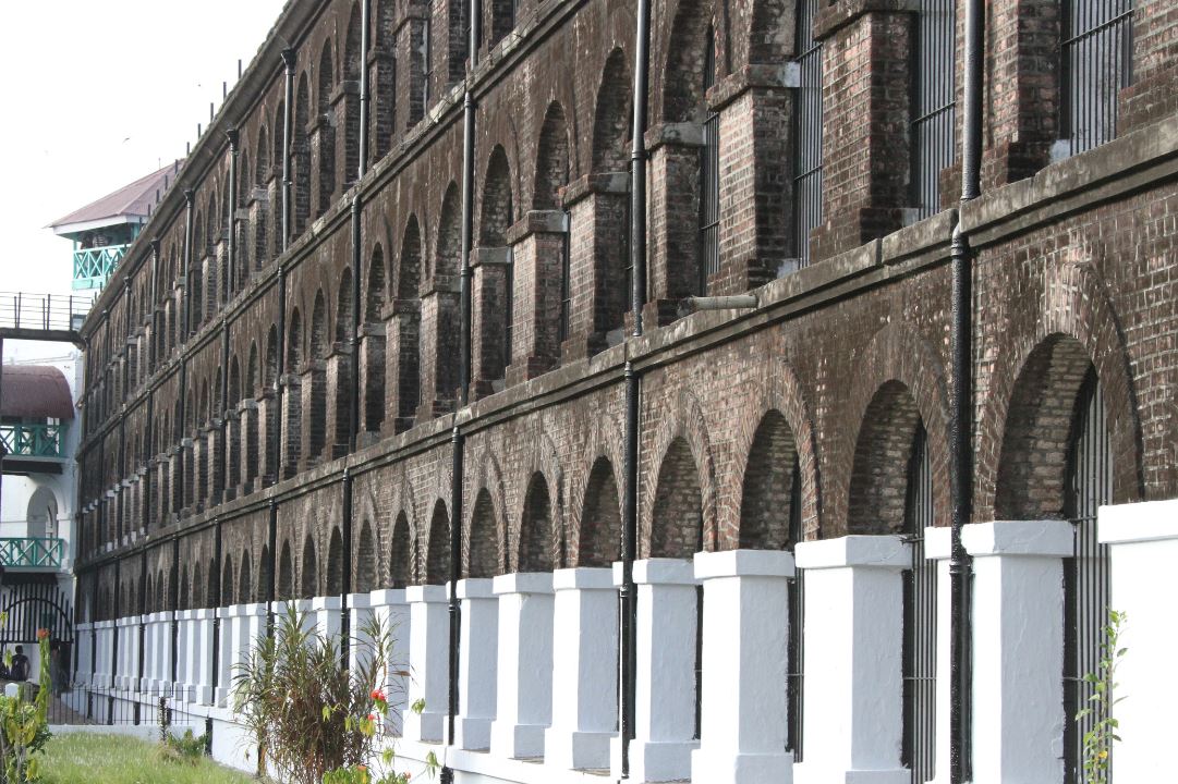 utdoor façade of Cellular Jail in Port Blair