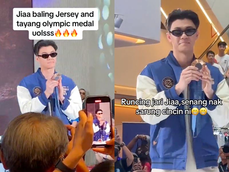 malaysians delighted as lee zii jia struts the catwalk and flaunts his bronze medal