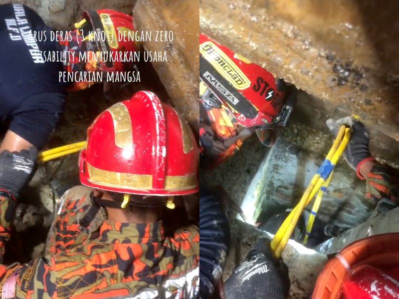 terrified but we’re pushing through firefighter shares harrowing moments in sinkhole rescue effort