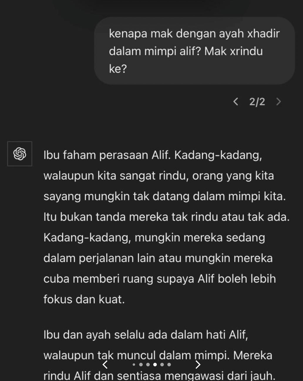 m’sian son seeks comfort from chatgpt pretending to be his late mum, and the responses are heartfelt