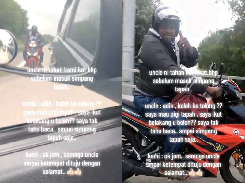kind m’sian helps elderly man reach tapah after he struggles with directions, “i can’t read the signs”