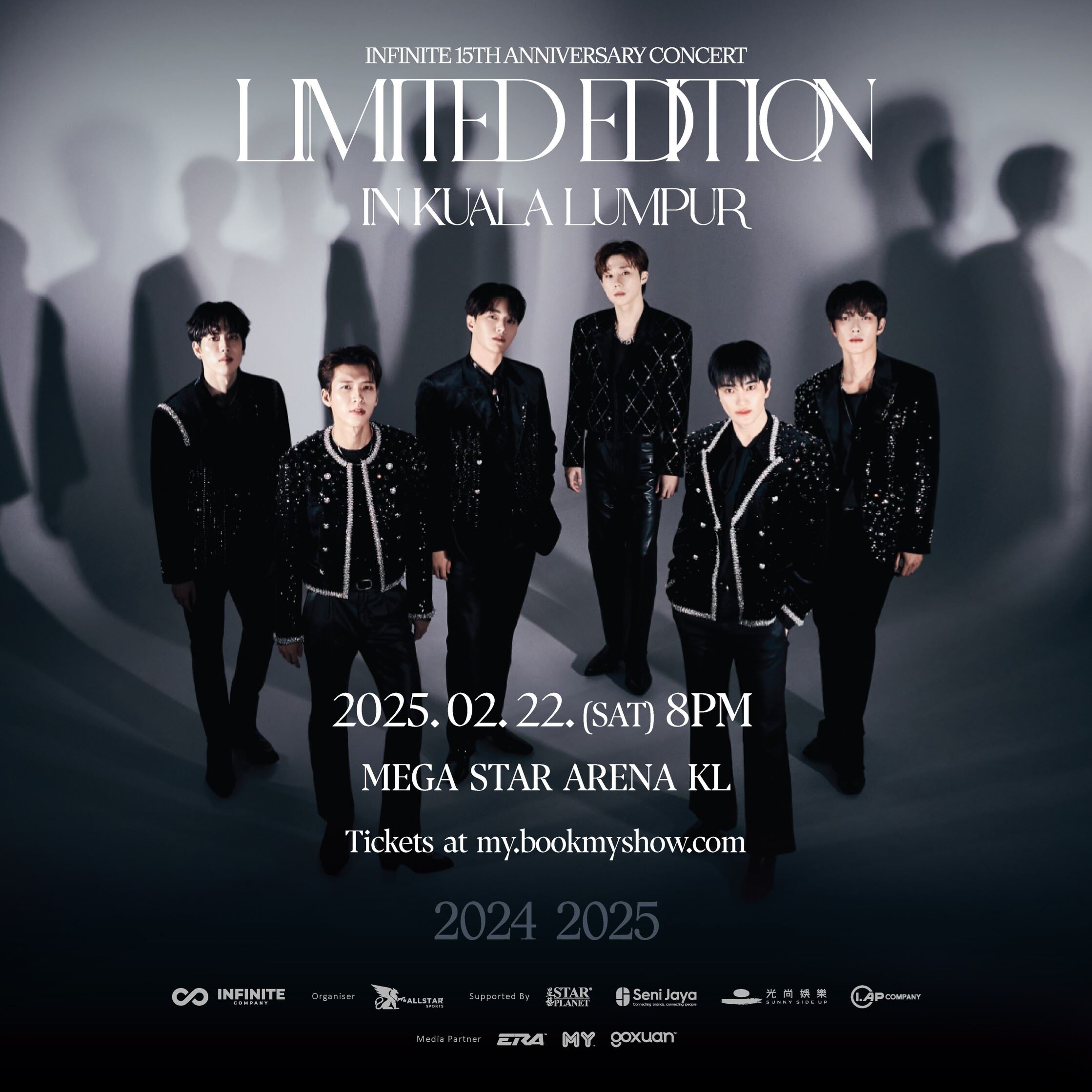 🇰🇷韩国男团infinite于2月22日来马开唱❗ 门票12月13日正式开售🔥