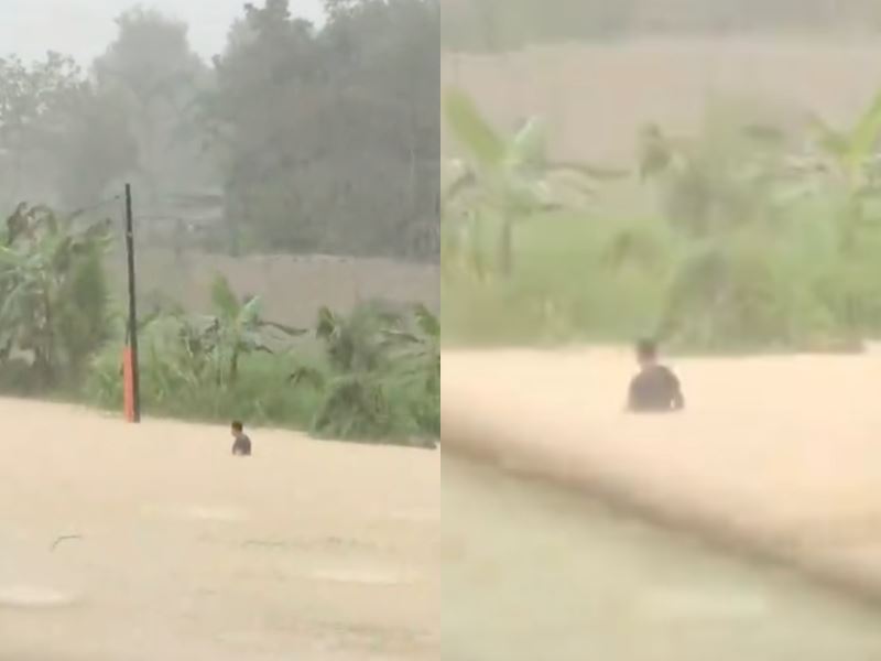 “chest-high waters couldn’t stop him” m’sian dad braves terengganu floods to fetch milk for his son