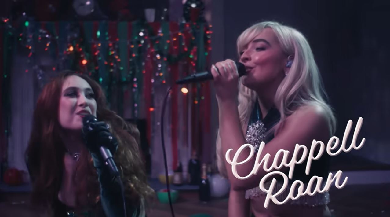sabrina carpenter & chappell roan get together to perform wham!’s ‘last christmas’