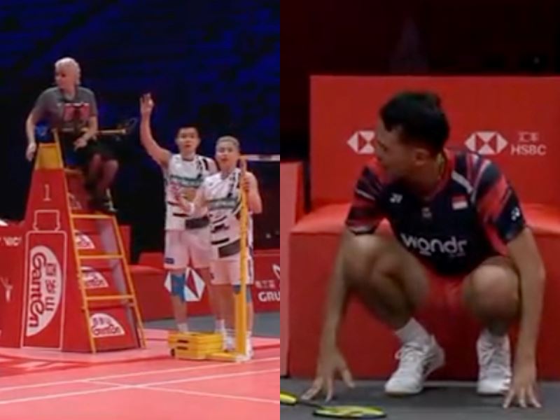 aaron chia and soh wooi yik halt game for injured indonesian rivals, so kind!