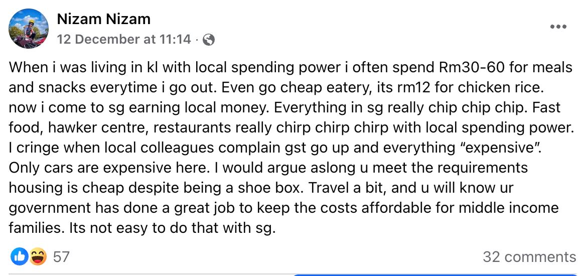 “cheaper in singapore?” – malaysian worker says kl living costs are higher
