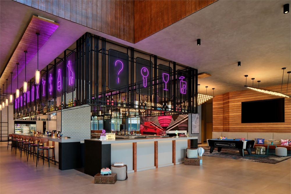 Check-in bar at Moxy Putrajaya