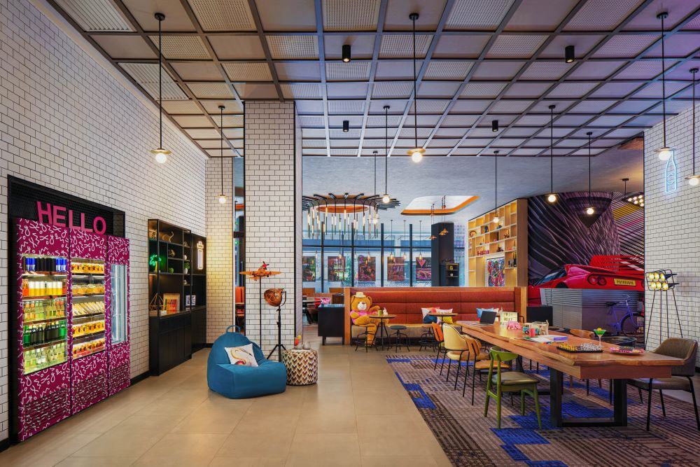 Communal space at Moxy Putrajaya