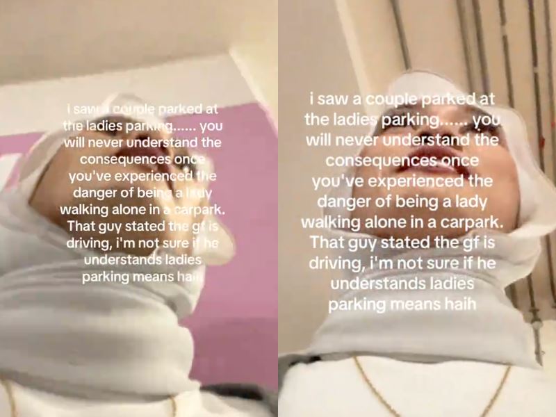 couple called out for taking women-only parking; man defends girlfriend’s role as “driver”