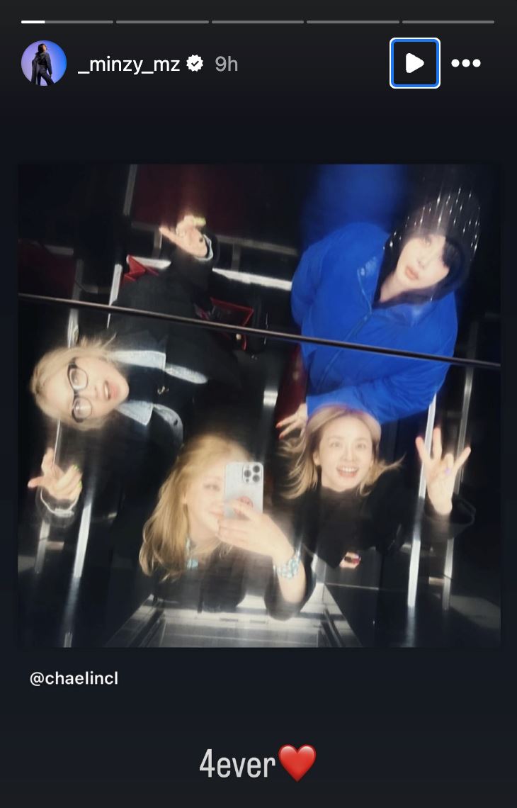 🇰🇷韩国女团2ne1久违4人合体❗队长cl晒年前聚会合照🔥