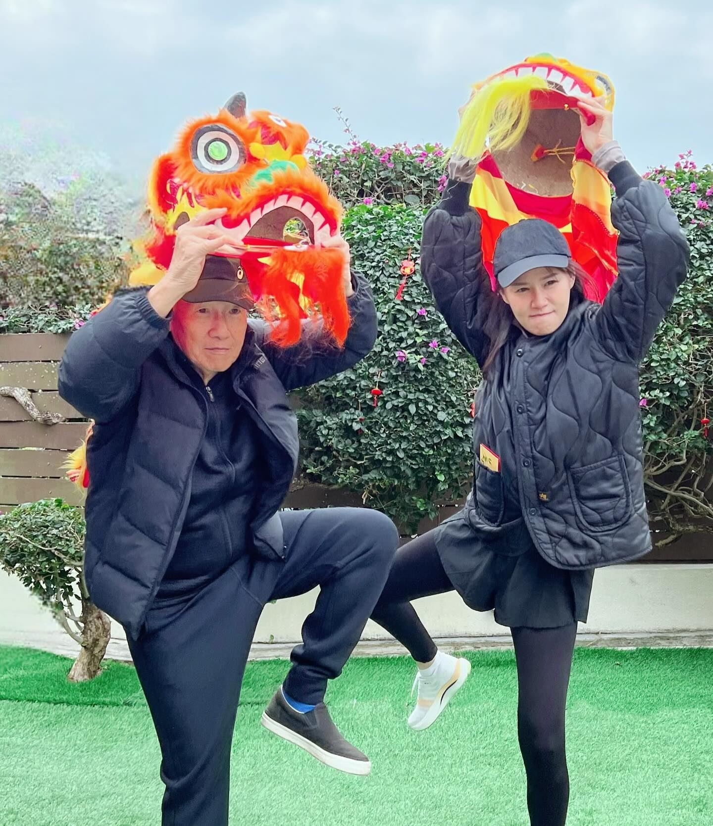 黄翠如举狮头贺新年🦁️公开接受舞狮表演登记🔥