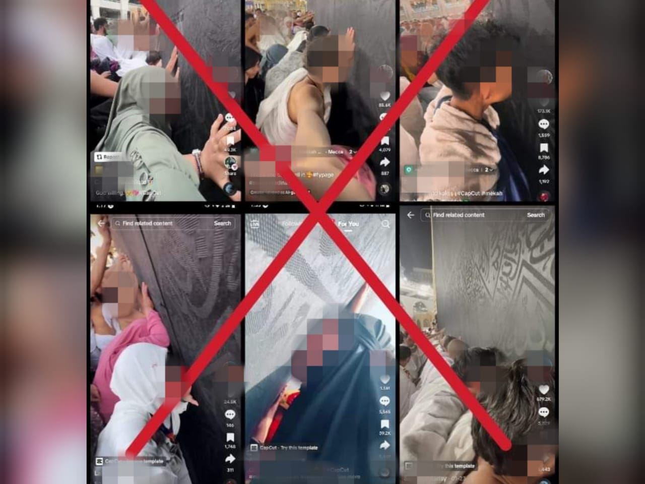 netizen kecam trend rakam aksi cium kaabah