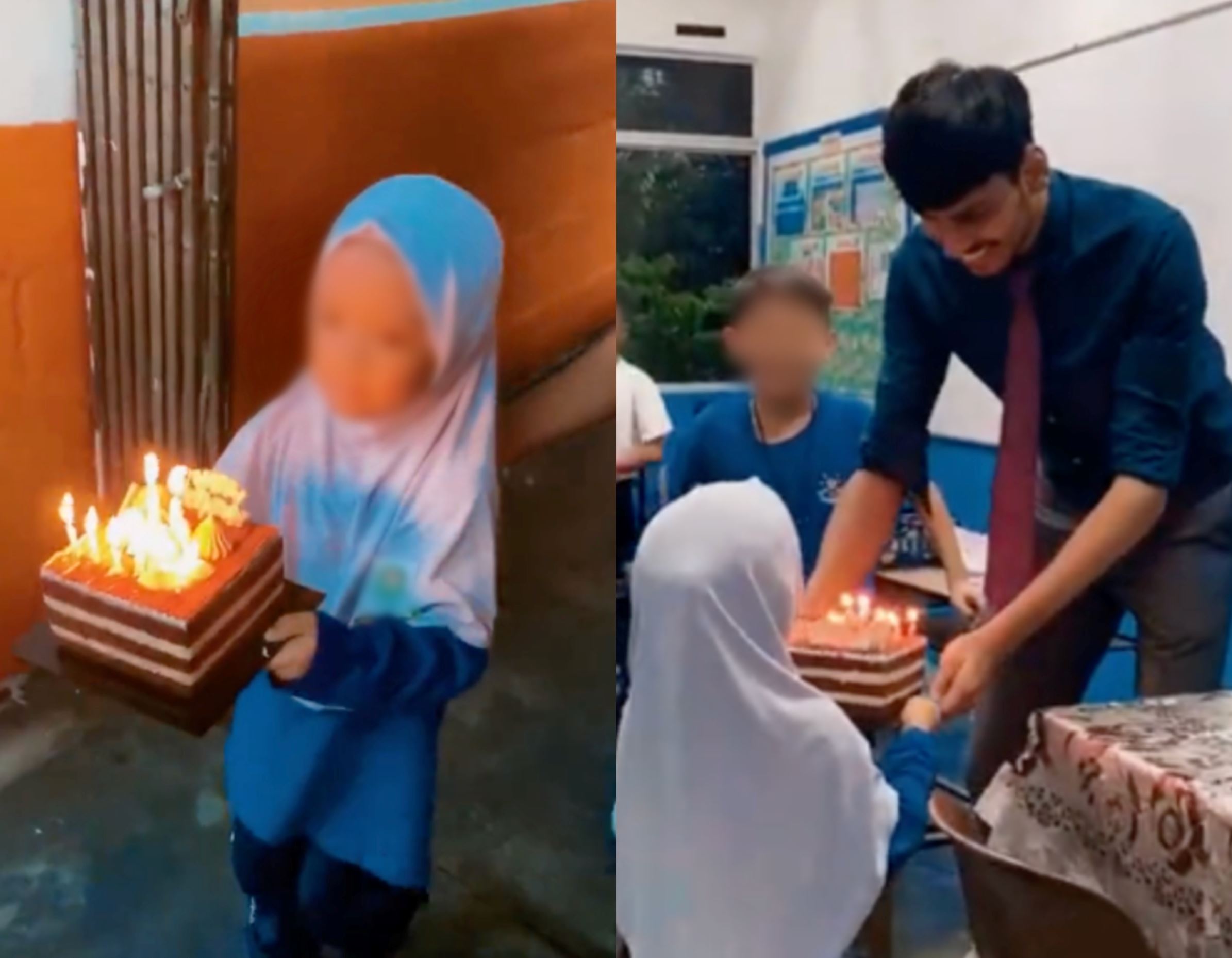 m'sians online gush over students surprising their music teacher with birthday cake!