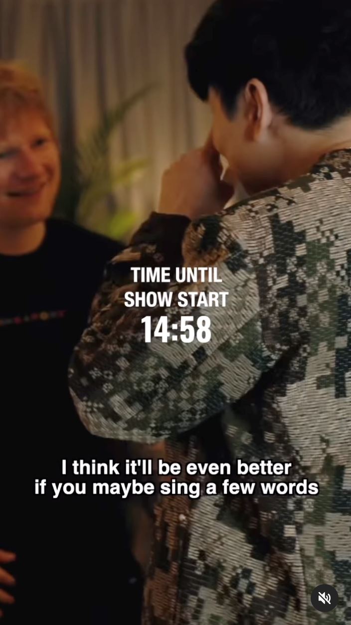 ed sheeran只花10分钟学会副歌⁉️与林俊杰同台飙唱《不为谁而作的歌》🔥