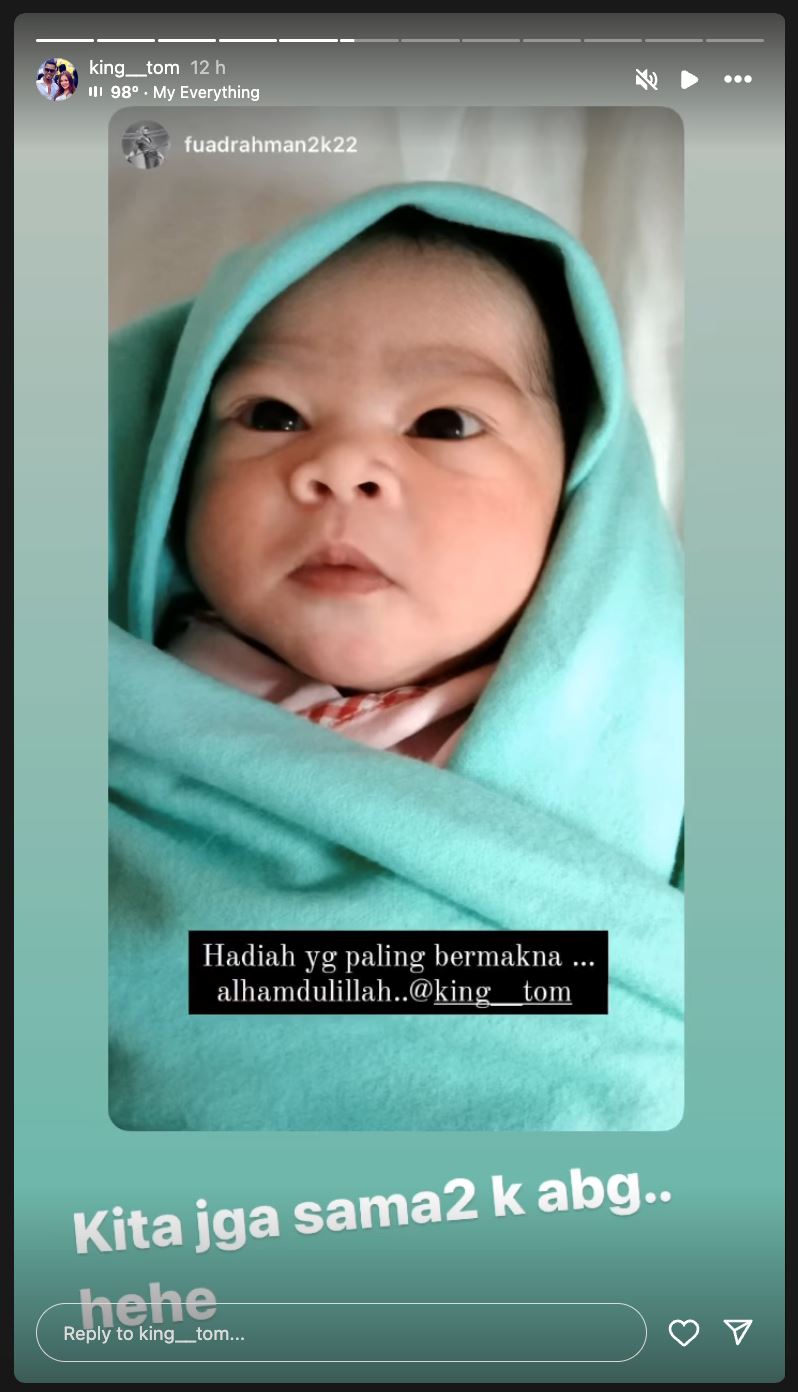 banyak komplikasi, tom selamat lahirkan baby girl, “saya cuba bersalin normal, tapi..”