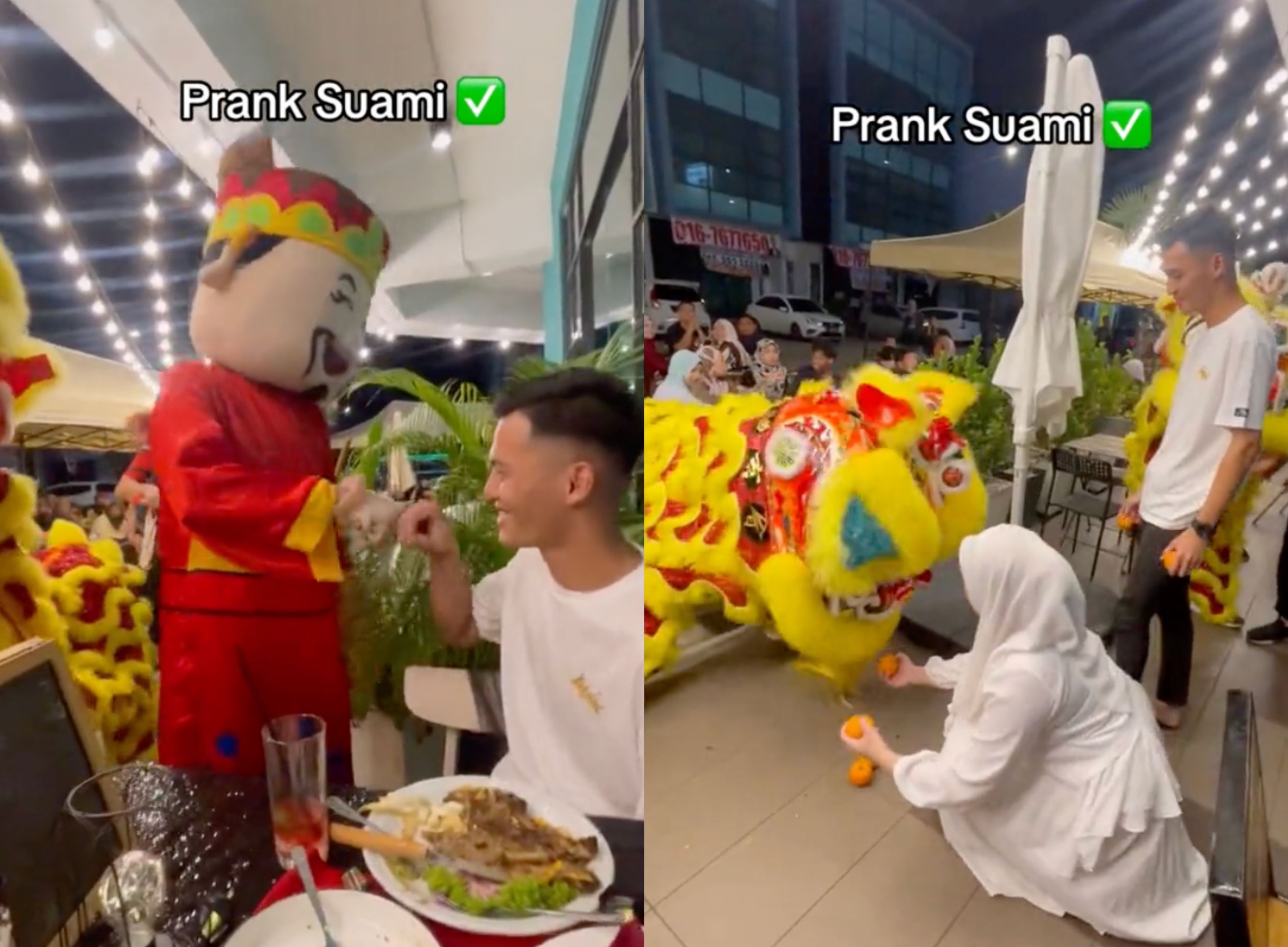 malaysian wife's heartwarming surprise! lion dance performance for husband's anniversary gift