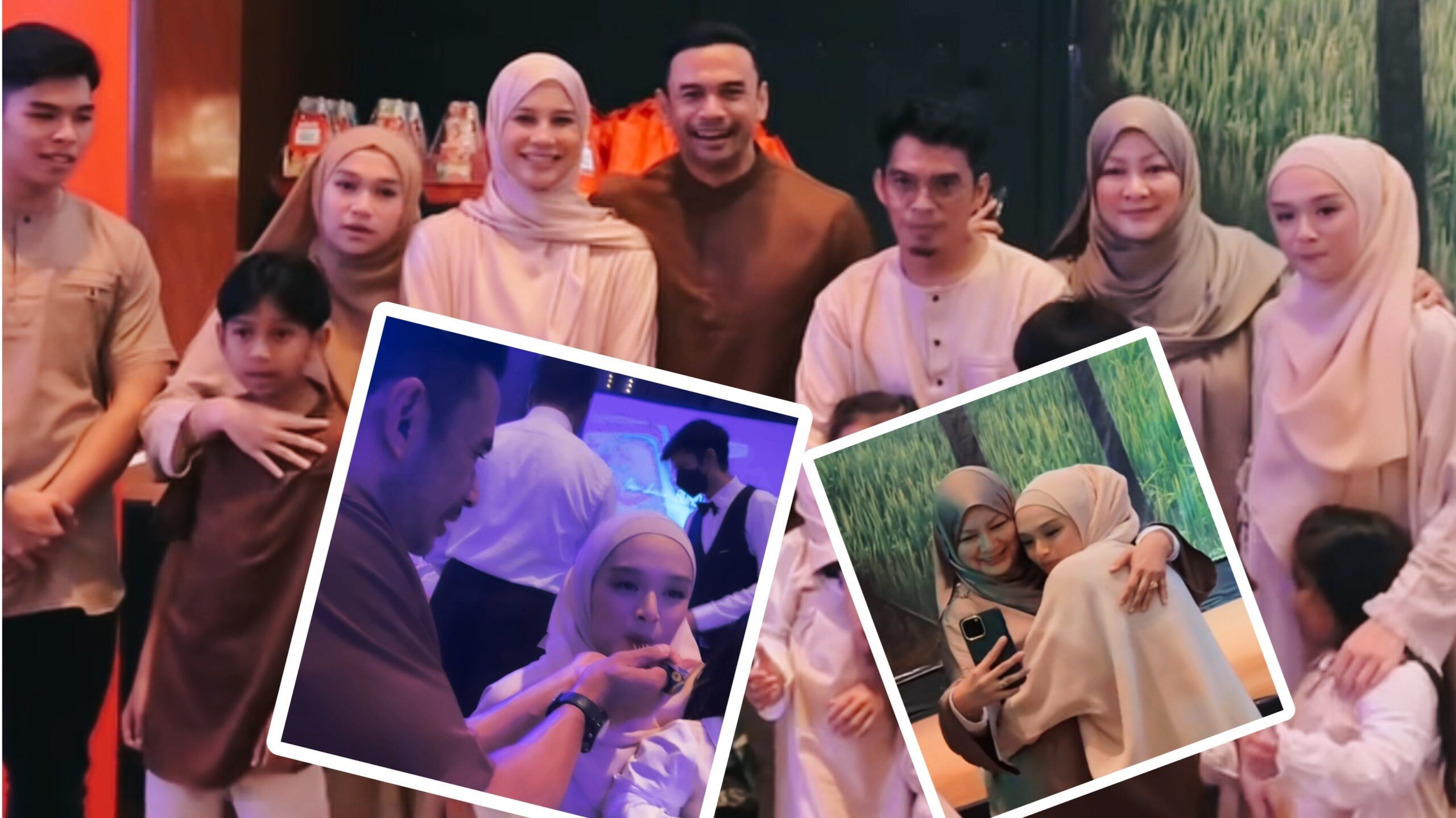 keluarga berkumpul, marissa sebak dapat pelukan abby