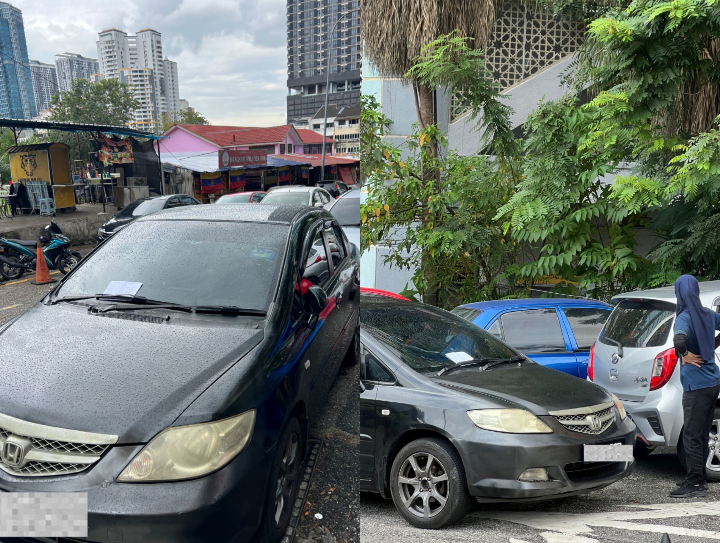 sarcastic note left on double-parked car in bangsar after owner ignored 80 calls from blocked-in driver