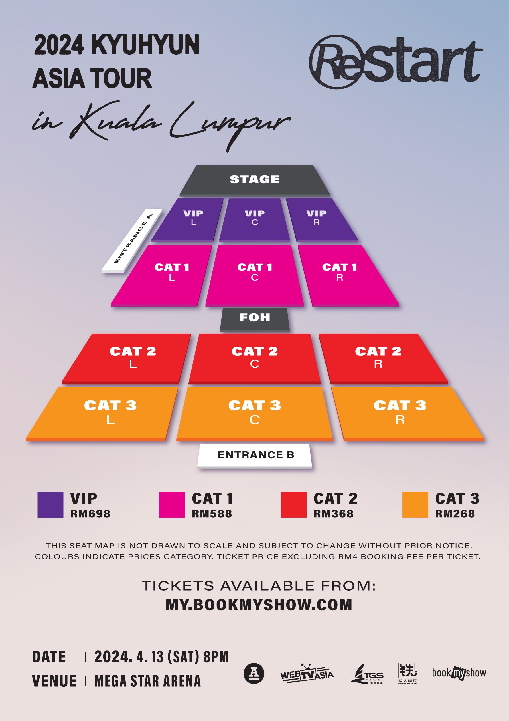 sj圭贤4月13日首次以个人身份来马开唱❗门票将于3月1日正式开卖?