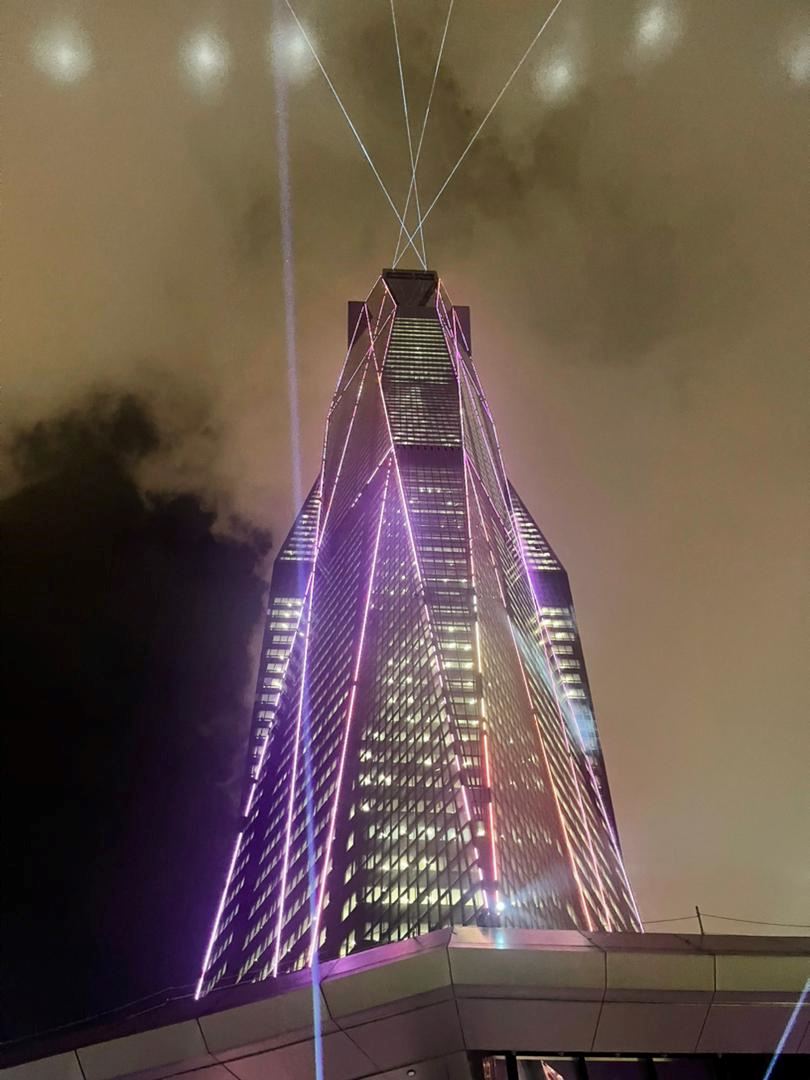 默迪卡118大楼亮灯开幕🌟位居全球第二高楼🔥