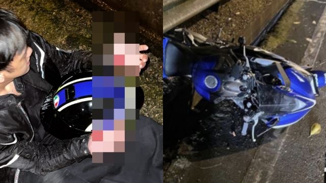 jalan licin punca ismail izzani kemalangan motosikal