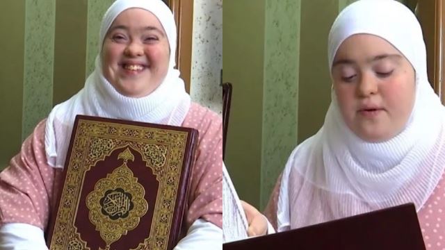 wanita sindrom down terharu dapat hafal 30 juzuk al-quran