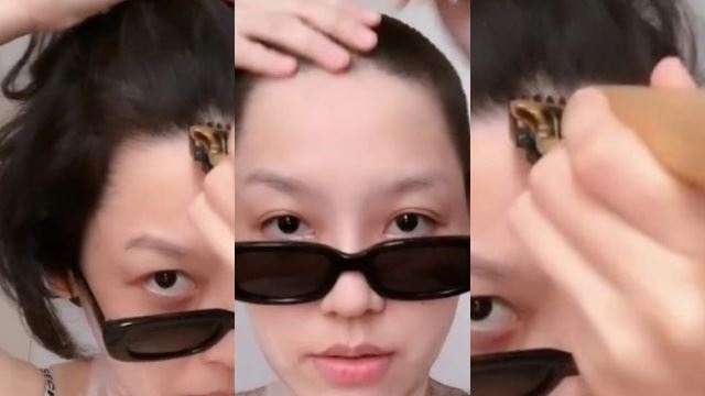 nonny nadirah cukur rambut, pilih untuk berimej botak