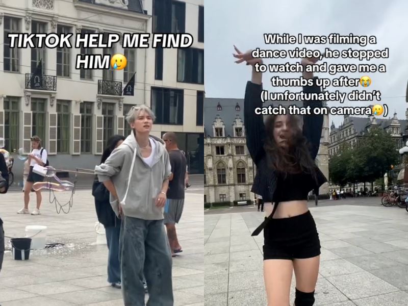 woman meets popular chinese actor while filming k-pop dance cover, netizens go crazy!