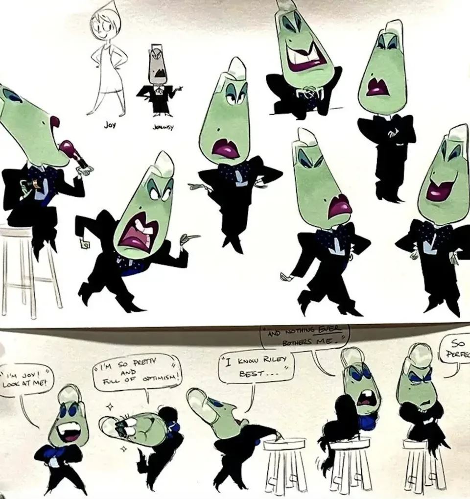 🎬电影《脑经急转弯2》被删减情绪角色❗9种新情绪最后剩4个⚡️