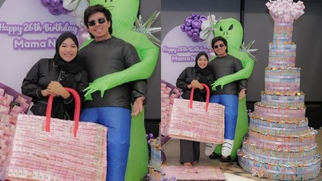 tak nak kalah! hadiahkan wang tunai 8 tingkat sambut ulang tahun