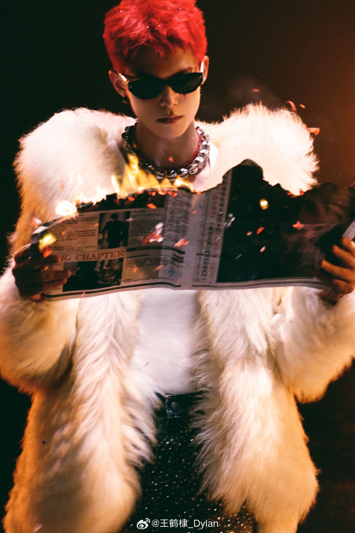 🎵王鹤棣新歌《烧》上线❗红发造型超拽的💥