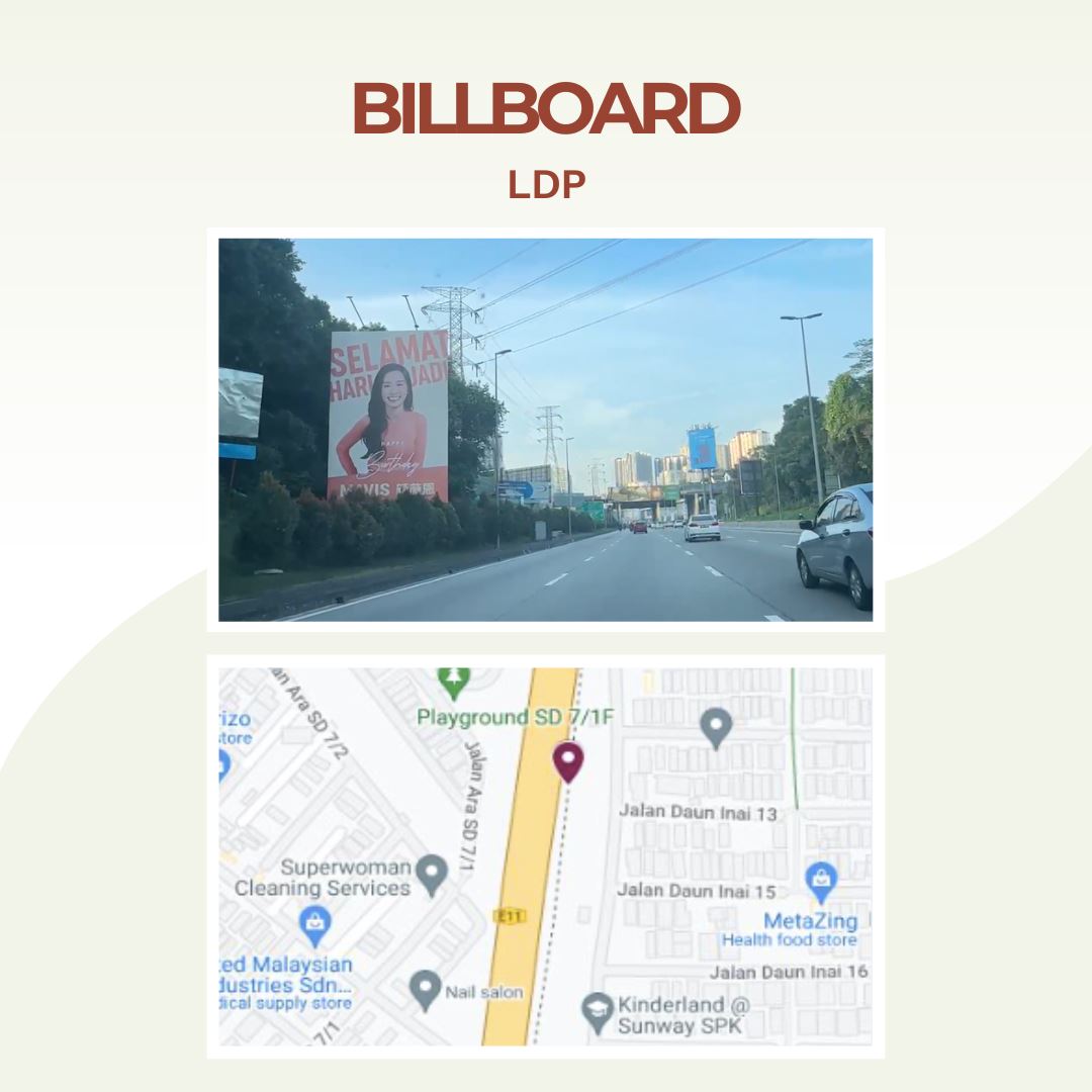 mavis颜薇恩生日巨型看板❗就在雪隆ldp和mrr2大道路段🔥