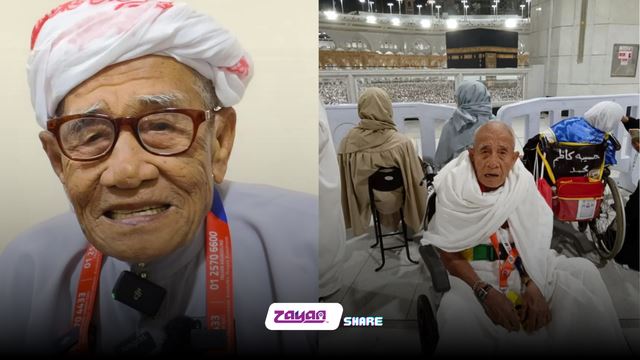 menabung sejak remaja, jejak kaki di tanah suci pada usia 90