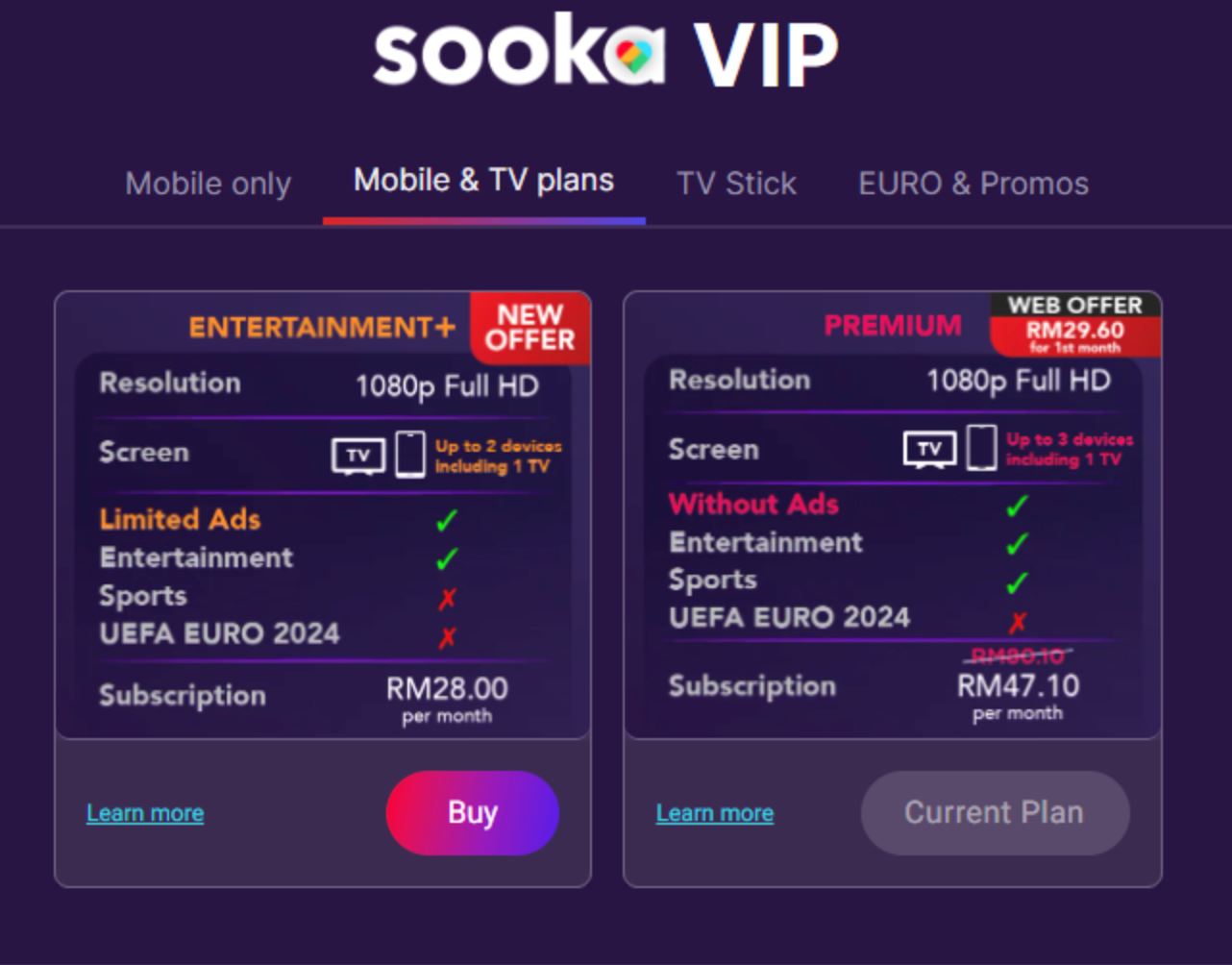 sooka电视棒推出！选择12个月premium配套即可获得+享有rm440优惠