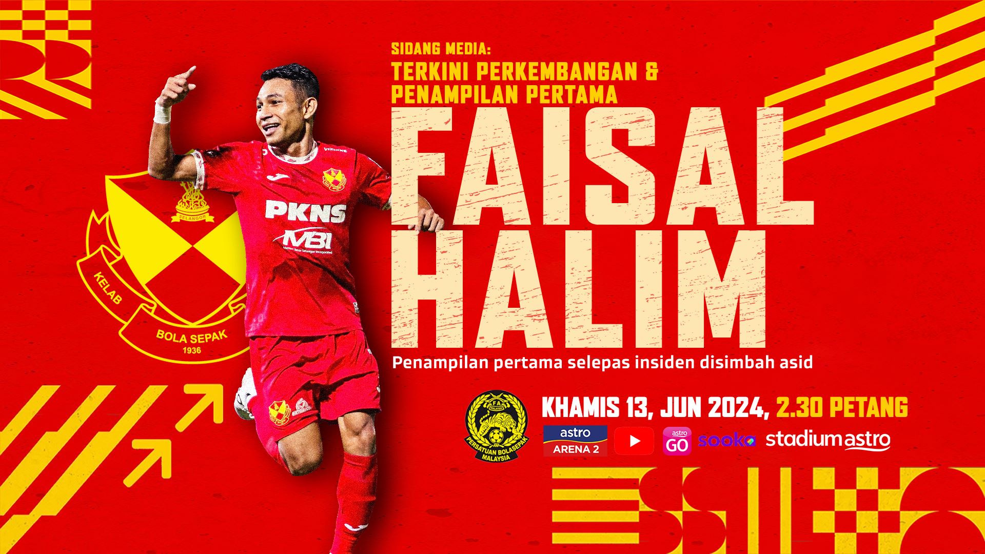 faisal halim bakal buat penampilan selepas kes simbah asid