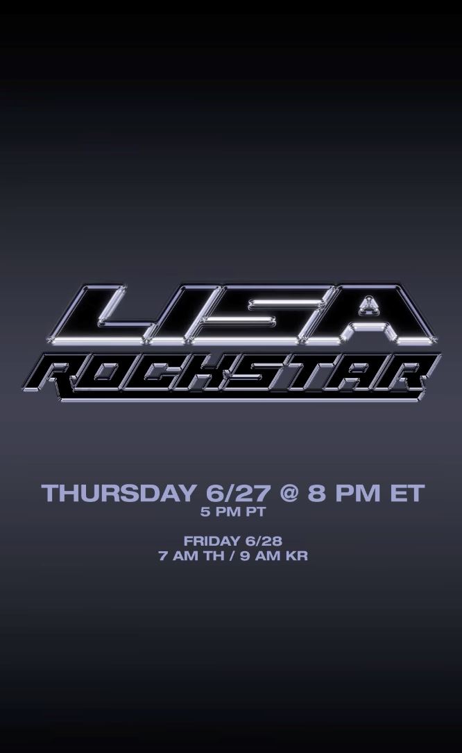 lisa官宣6月28日回归！携新单曲回归乐坛！