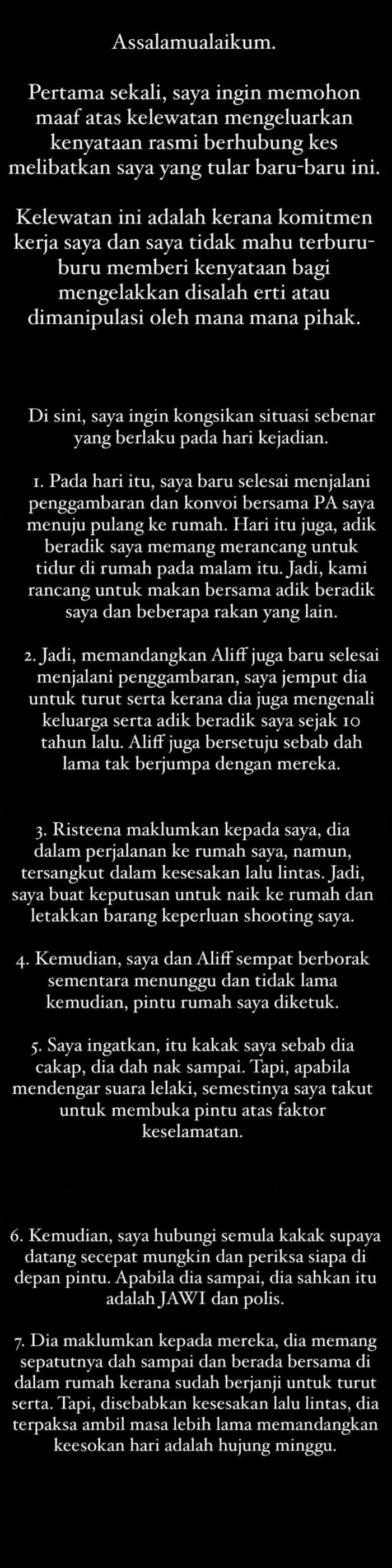 takut nak buka pintu, ruhainies & aliff aziz keluar kenyataan isu khalwat