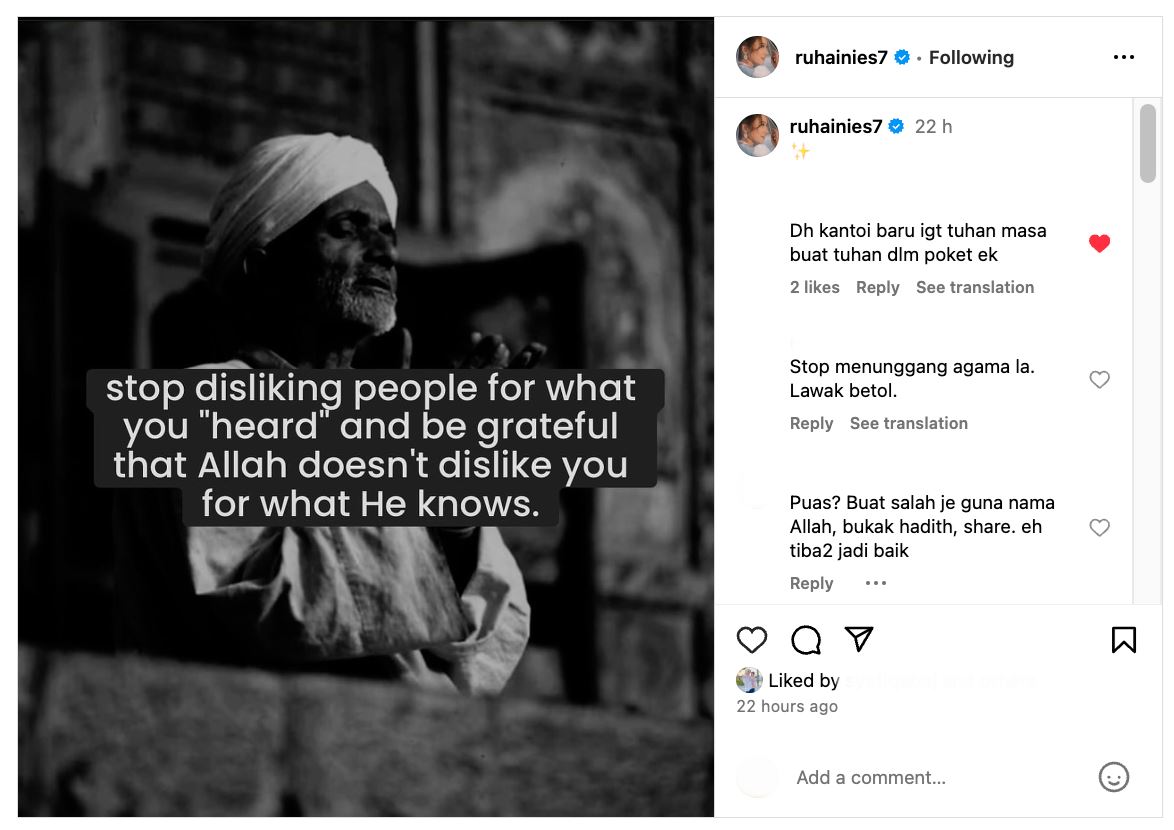 ruhainies kongsi empat golongan yang haram disentuh api neraka