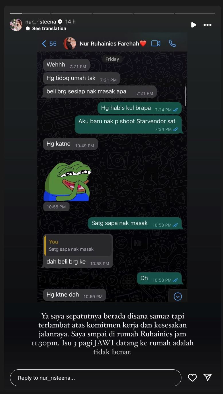 risteena hasrat mahu saman netizen yang fitnah, hina ruhainies